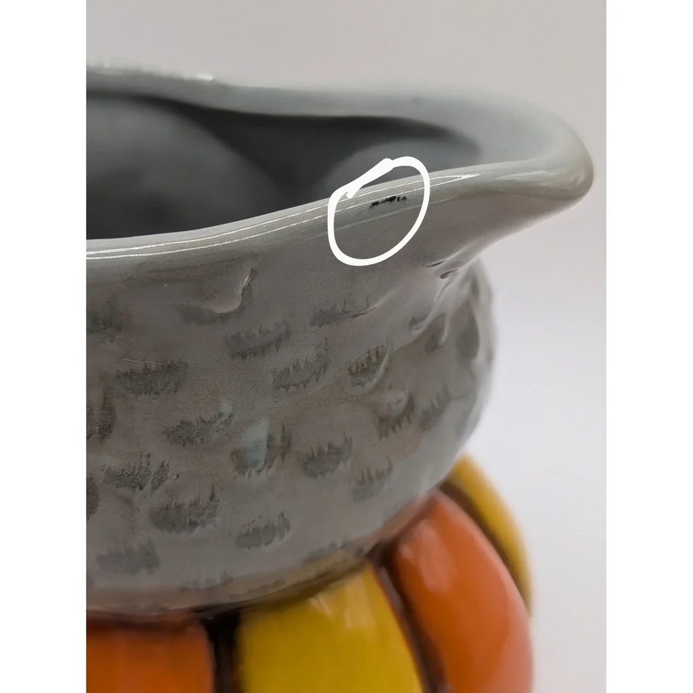 Halloween Johanna Parker Owl On A Cupcake‎ Ceramic Soap Dispenser And Creamer
